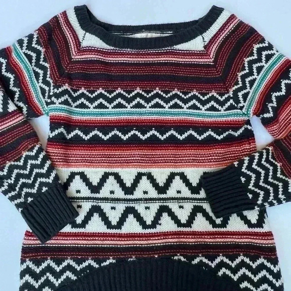 Under Skies Colorful Knit Sweater Small - Picture 4 of 16